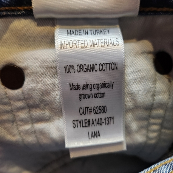 AGOLDE Lana Jeans Blue Size 23 - Picture 9 of 13